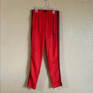 Adidas Scarlet Joggers with Ebony Accents